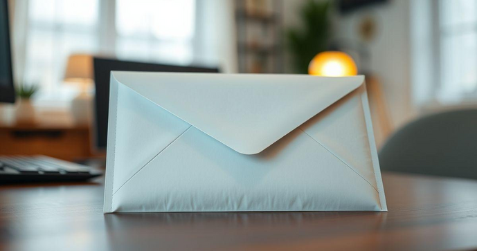Envelope de Segurança Branco para Proteção e Privacidade em Correspondências